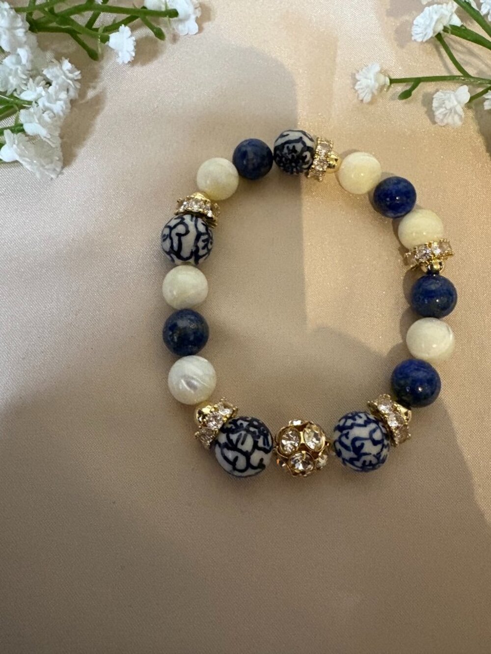 Blue Porcelain Bracelet